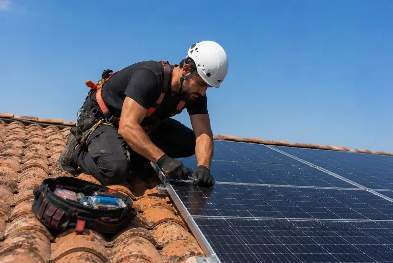 Maintenance et monitoring de panneaux solaires à Villeneuve-d'Ascq